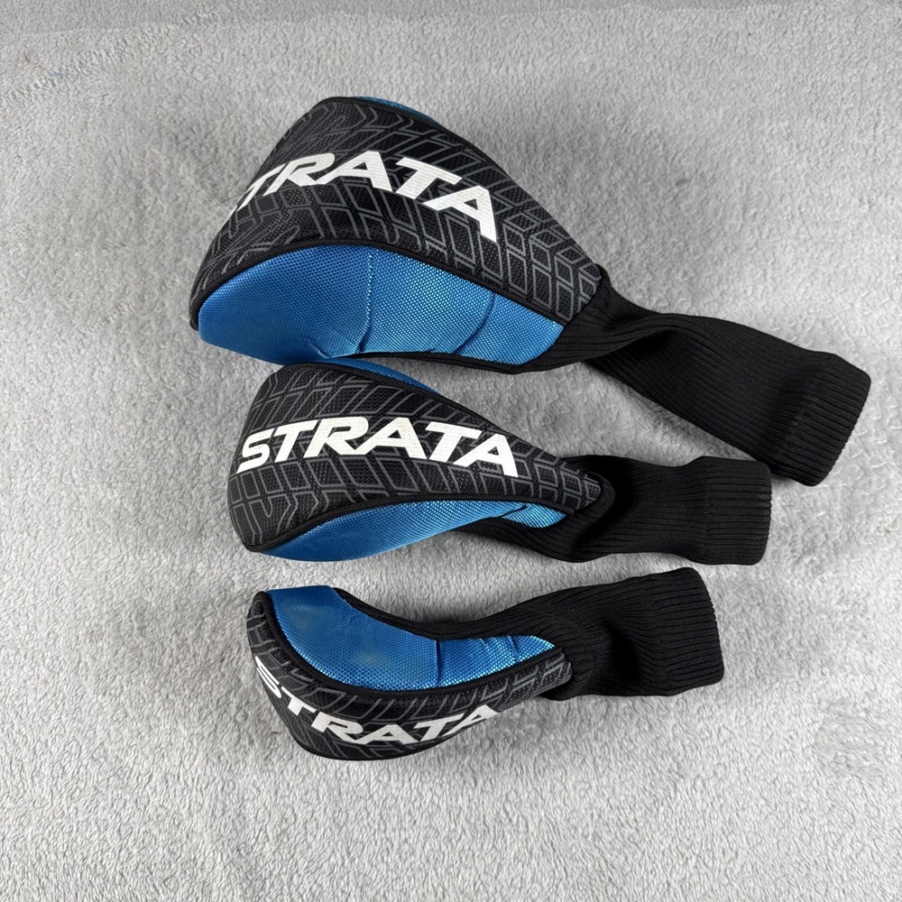 STRATA Driver, 3 Fairway wood & 5 Hybrid Golf Club Headcover LOT